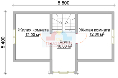 Модель SCL-253 план 2 этаж