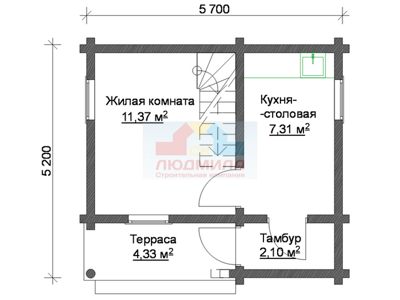 Модель SCL-259 план 1 этаж
