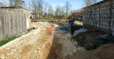 Александровская Пушкин делаем заезд на участок